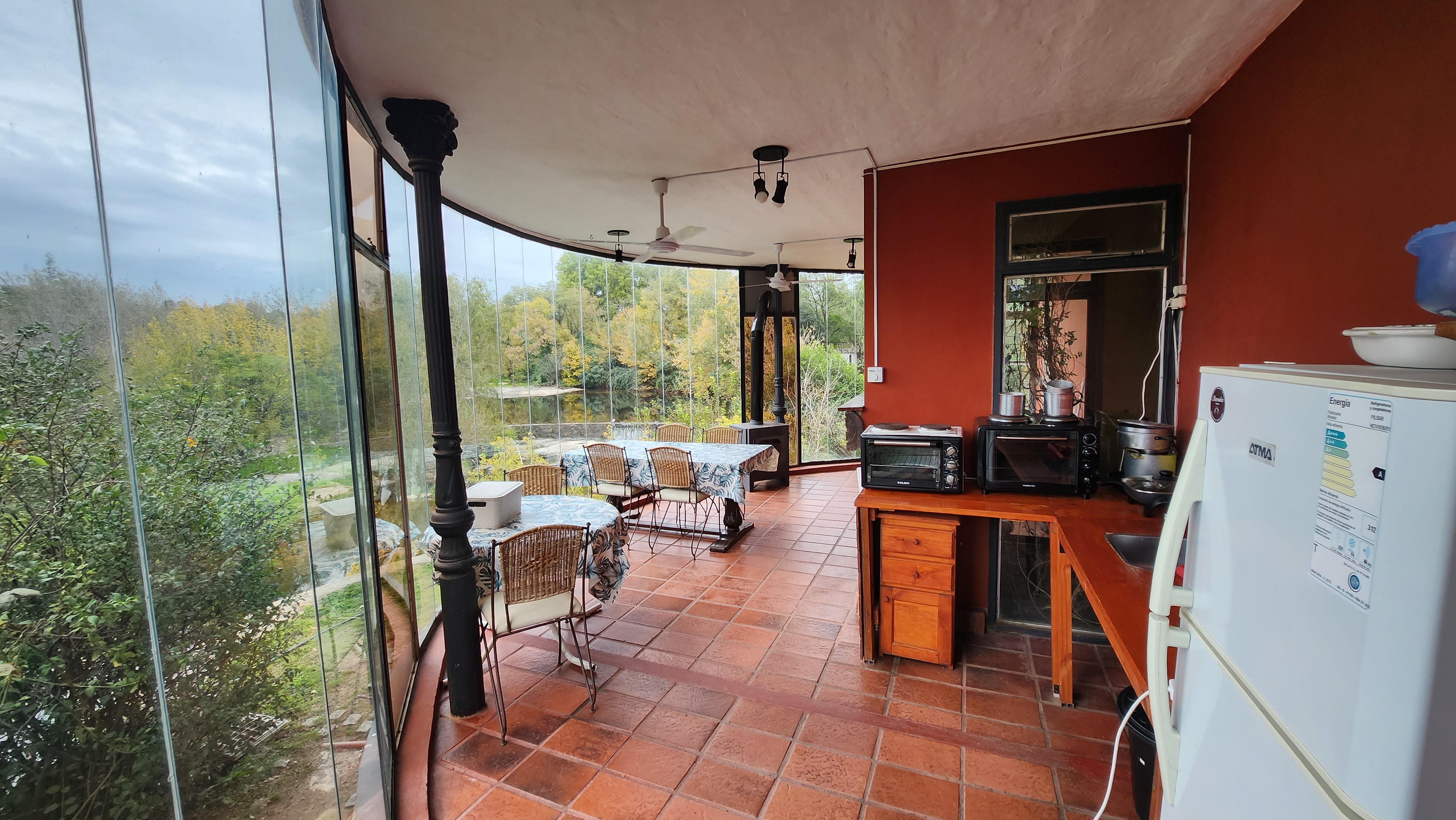 foto de la galeria vidriada desde dentro